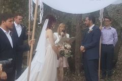 Jewish chuppah in the woods