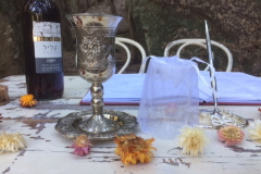 Kiddush cup at a wedding