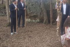 The chuppah in the forest