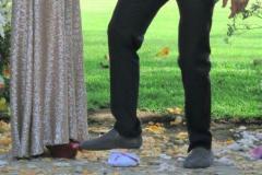 Breaking wedding glass