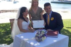 Sydney marriage celebrant, Orna Binder, watsons Bay