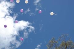 releasing of balloons