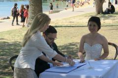 wedding celebrant at Dunbar House watsons bay