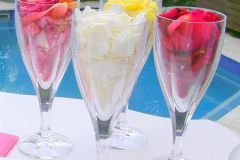 silk rose petals for naming day