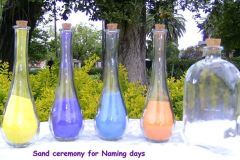 sand ceremony for naming days