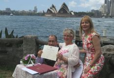 wedding ceremony at Copes lookout Kirribilli